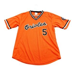 Baltimore Orioles Jersey Mens XL Orange MLB Baseball Brooks Robinson 5 Mesh